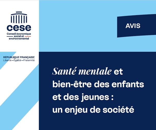 Avis CESE Santé mentale des enfants et des jeunes